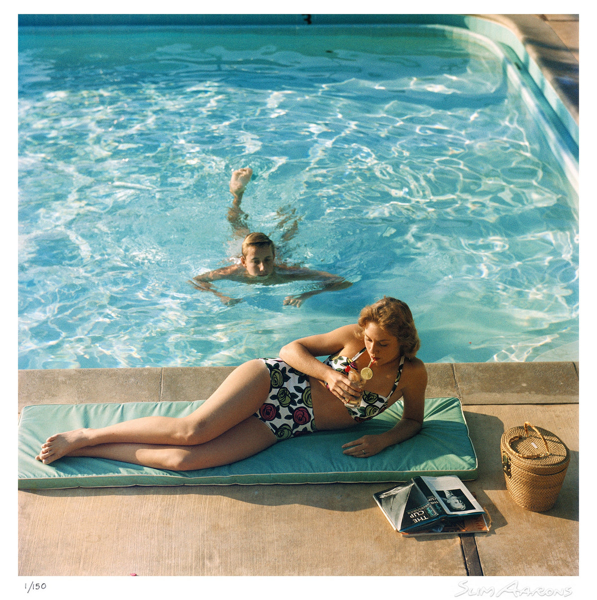 poolside at laguna beach - Slim Aarons - Limited Edition - Estate Stamped - Photography - Getty Images