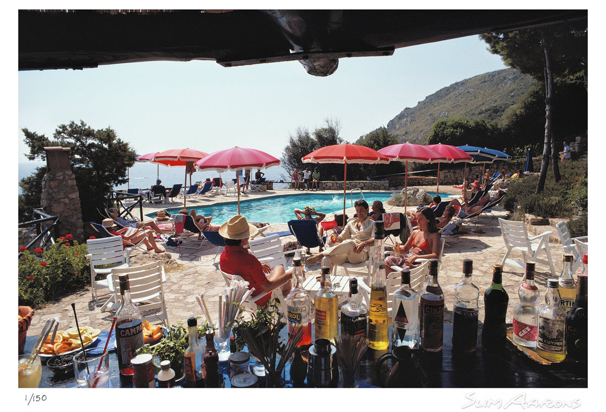 poolside bar - Slim Aarons - Limited Edition - Estate Stamped - Photography - Getty Images