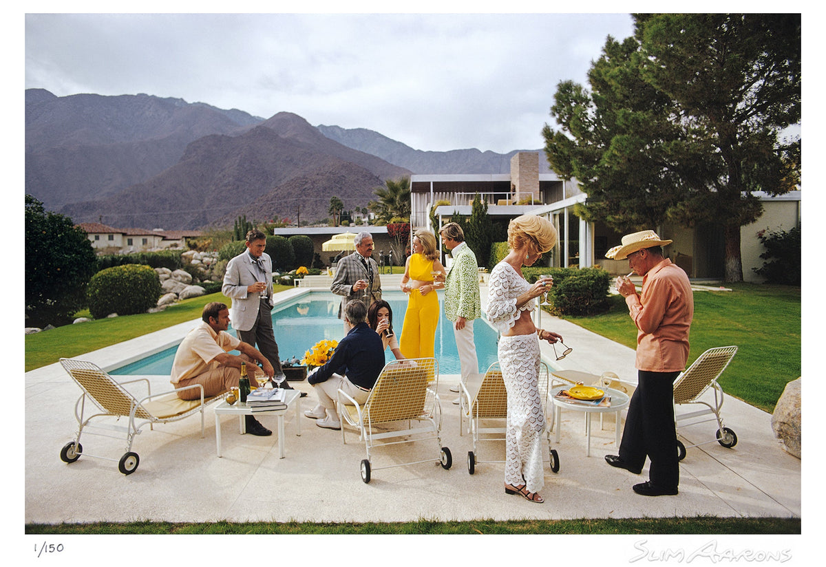 poolside chat - Slim Aarons - Limited Edition - Estate Stamped - Photography - Getty Images