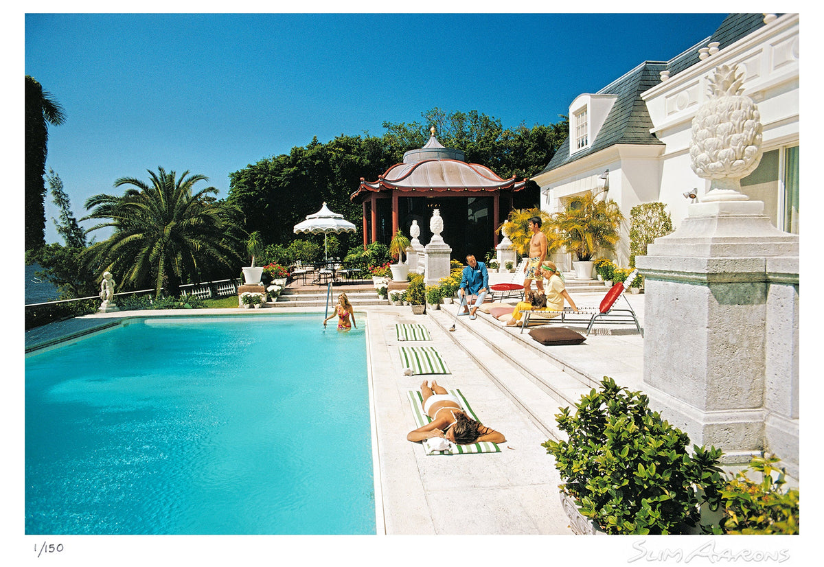 poolside chez holder - Slim Aarons - Limited Edition - Estate Stamped - Photography - Getty Images