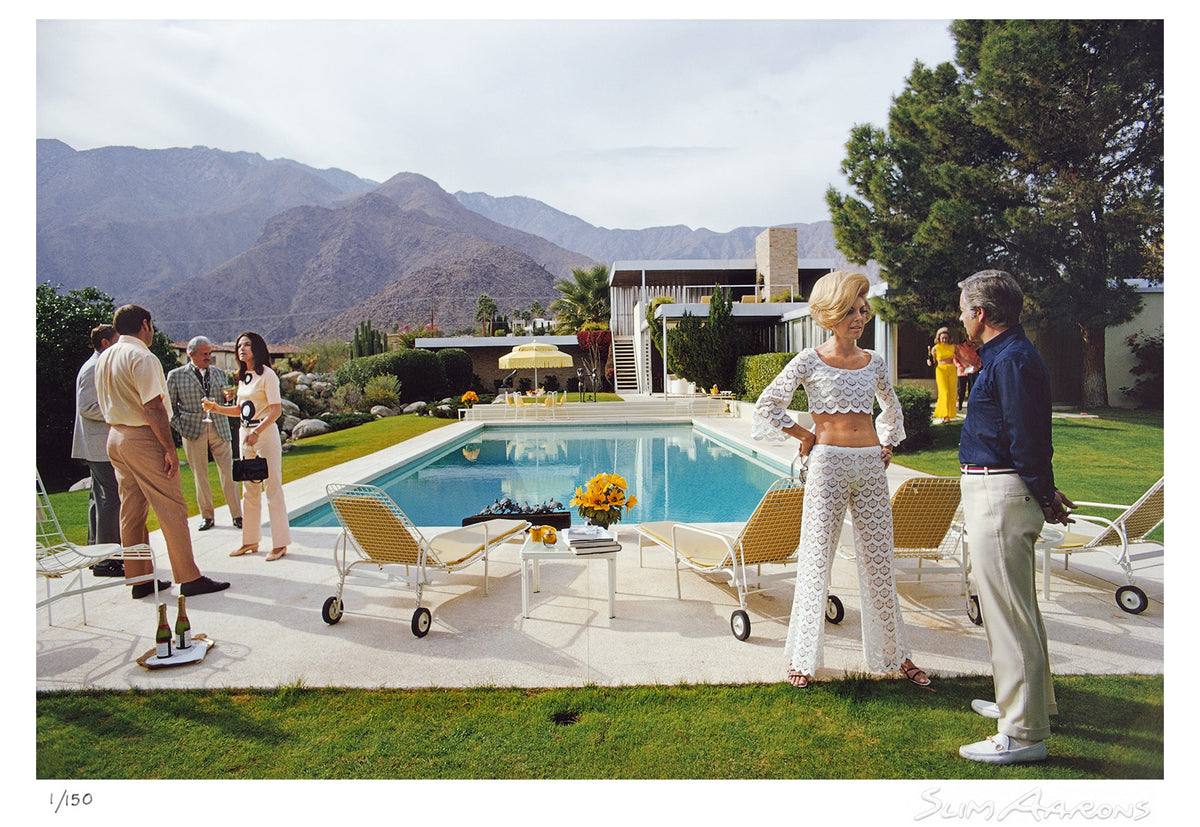 poolside conversation - Slim Aarons - Limited Edition - Estate Stamped - Photography - Getty Images