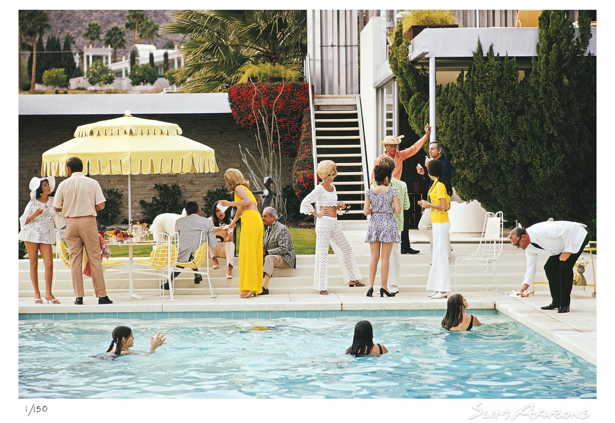 poolside entertaining - Slim Aarons - Limited Edition - Estate Stamped - Photography - Getty Images