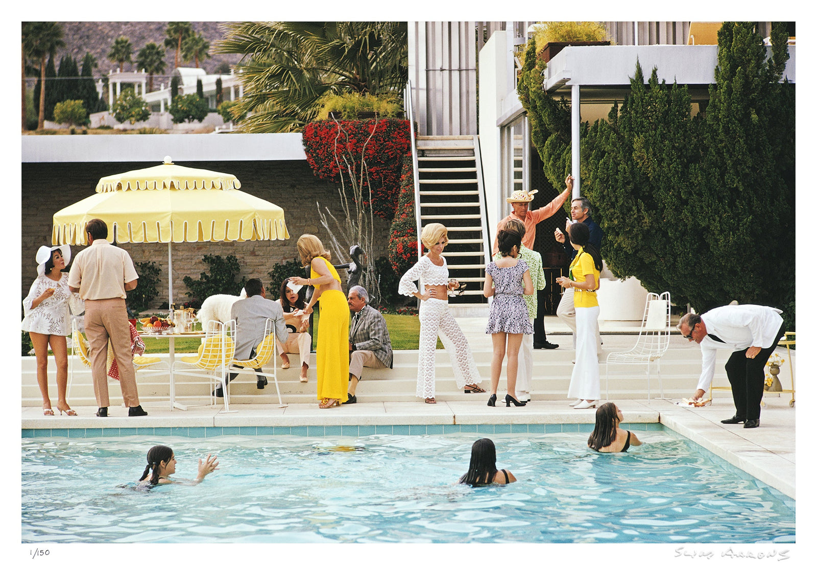 poolside entertaining - Slim Aarons - Limited Edition - Estate Stamped - Photography - Getty Images
