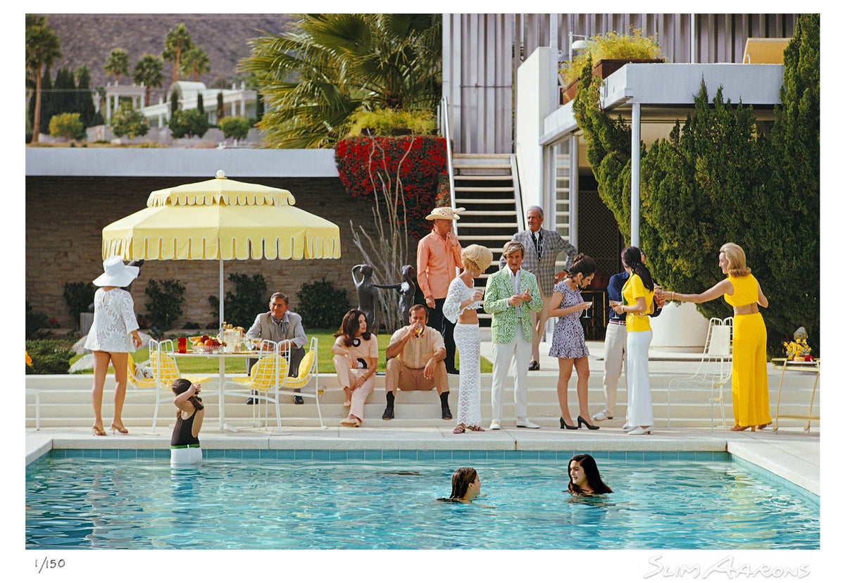 poolside gathering - Slim Aarons - Limited Edition - Estate Stamped - Photography - Getty Images