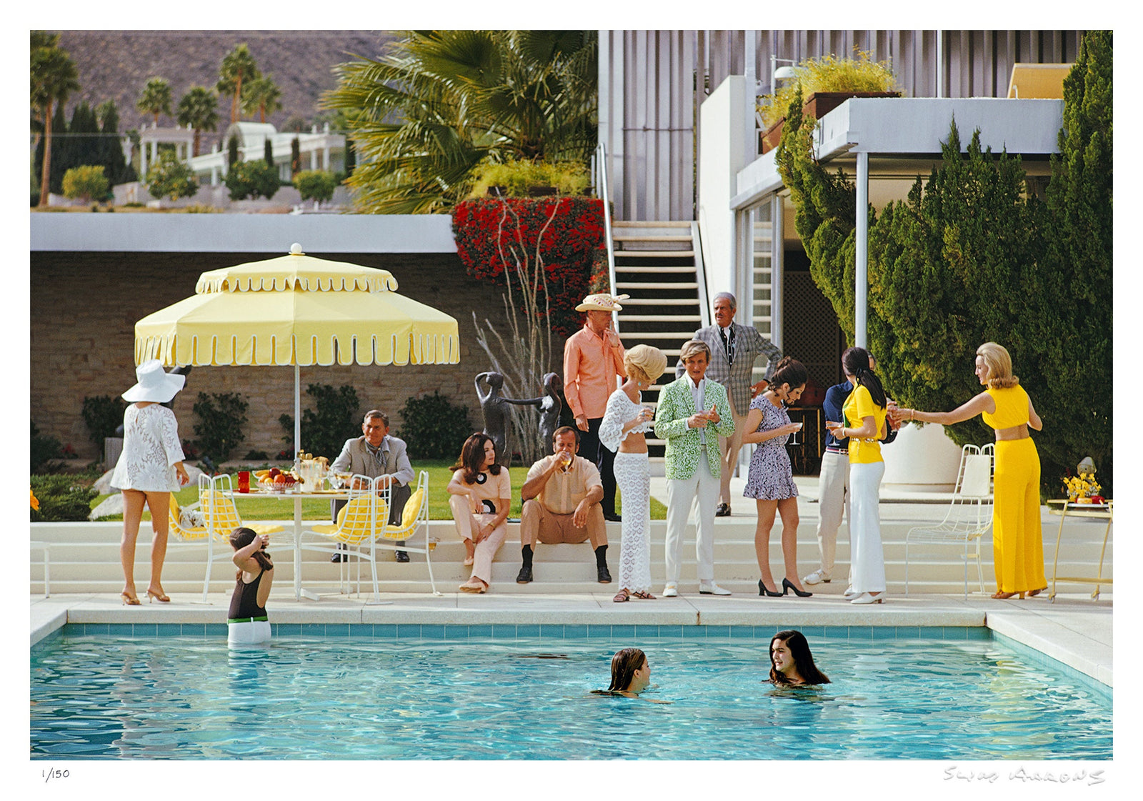 poolside gathering - Slim Aarons - Limited Edition - Estate Stamped - Photography - Getty Images