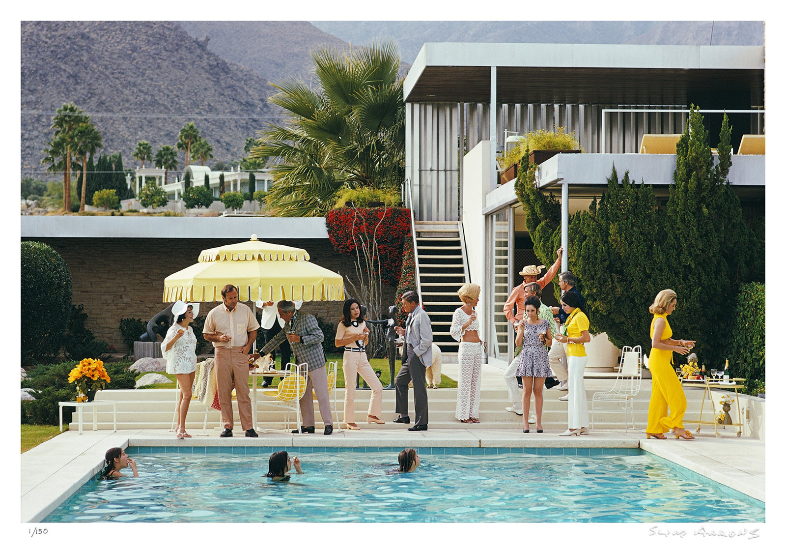 poolside host - Slim Aarons - Limited Edition - Estate Stamped - Photography - Getty Images