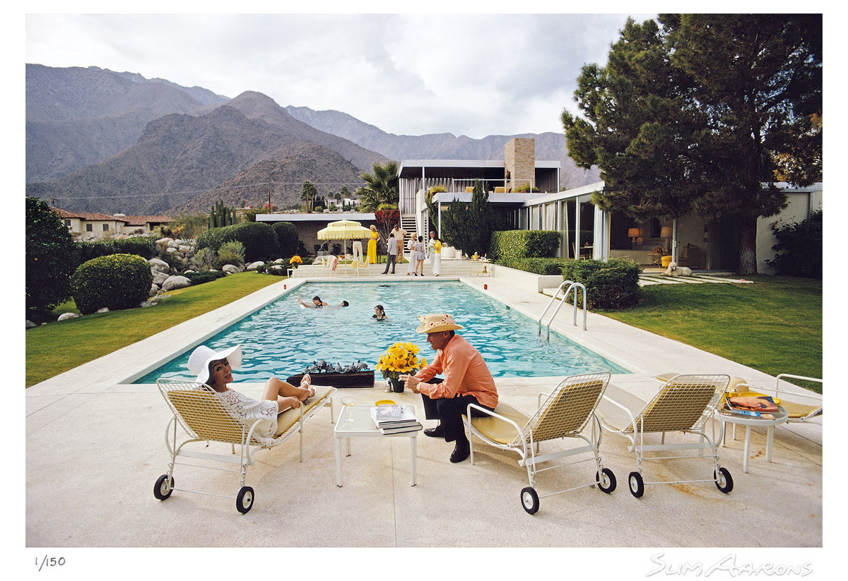 poolside interruption - Slim Aarons - Limited Edition - Estate Stamped - Photography - Getty Images