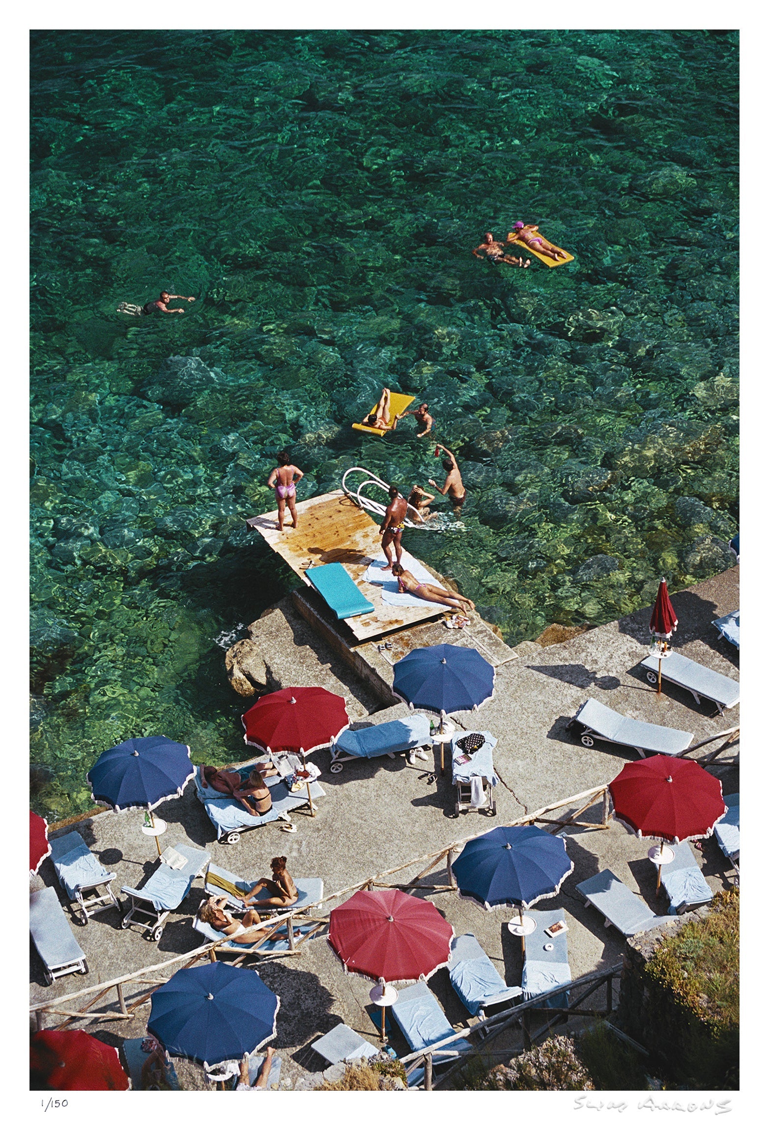 porto ercole beach - Slim Aarons - Limited Edition - Estate Stamped - Photography - Getty Images