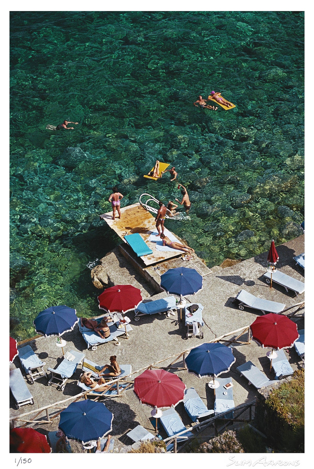 porto ercole beach - Slim Aarons - Limited Edition - Estate Stamped - Photography - Getty Images