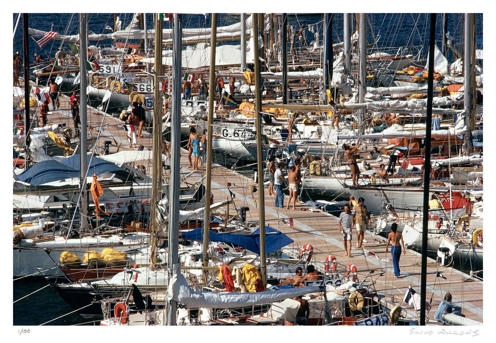 porto ercole harbour - Slim Aarons - Limited Edition - Estate Stamped - Photography - Getty Images