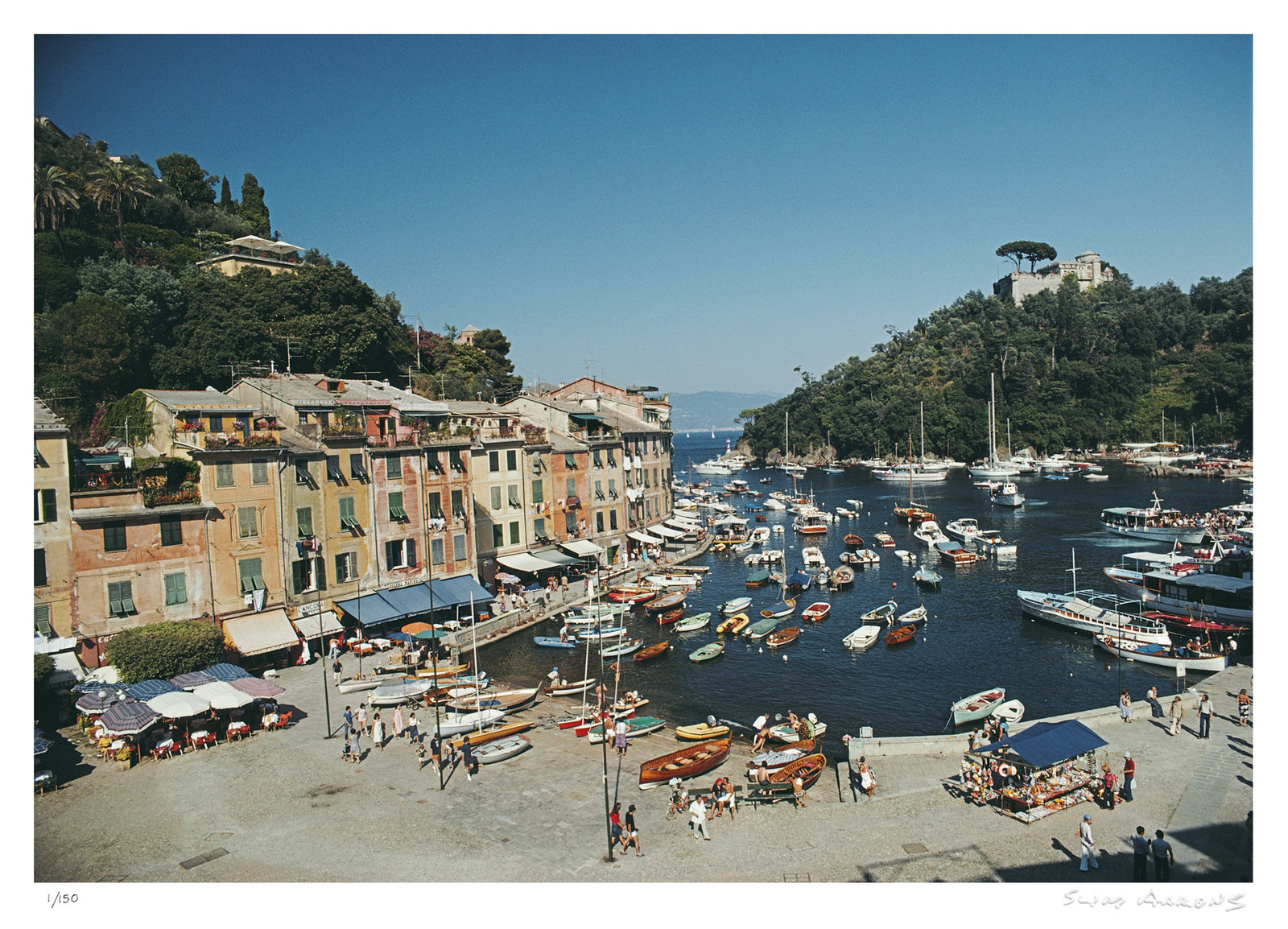 portofino harbour - Slim Aarons - Limited Edition - Estate Stamped - Photography - Getty Images
