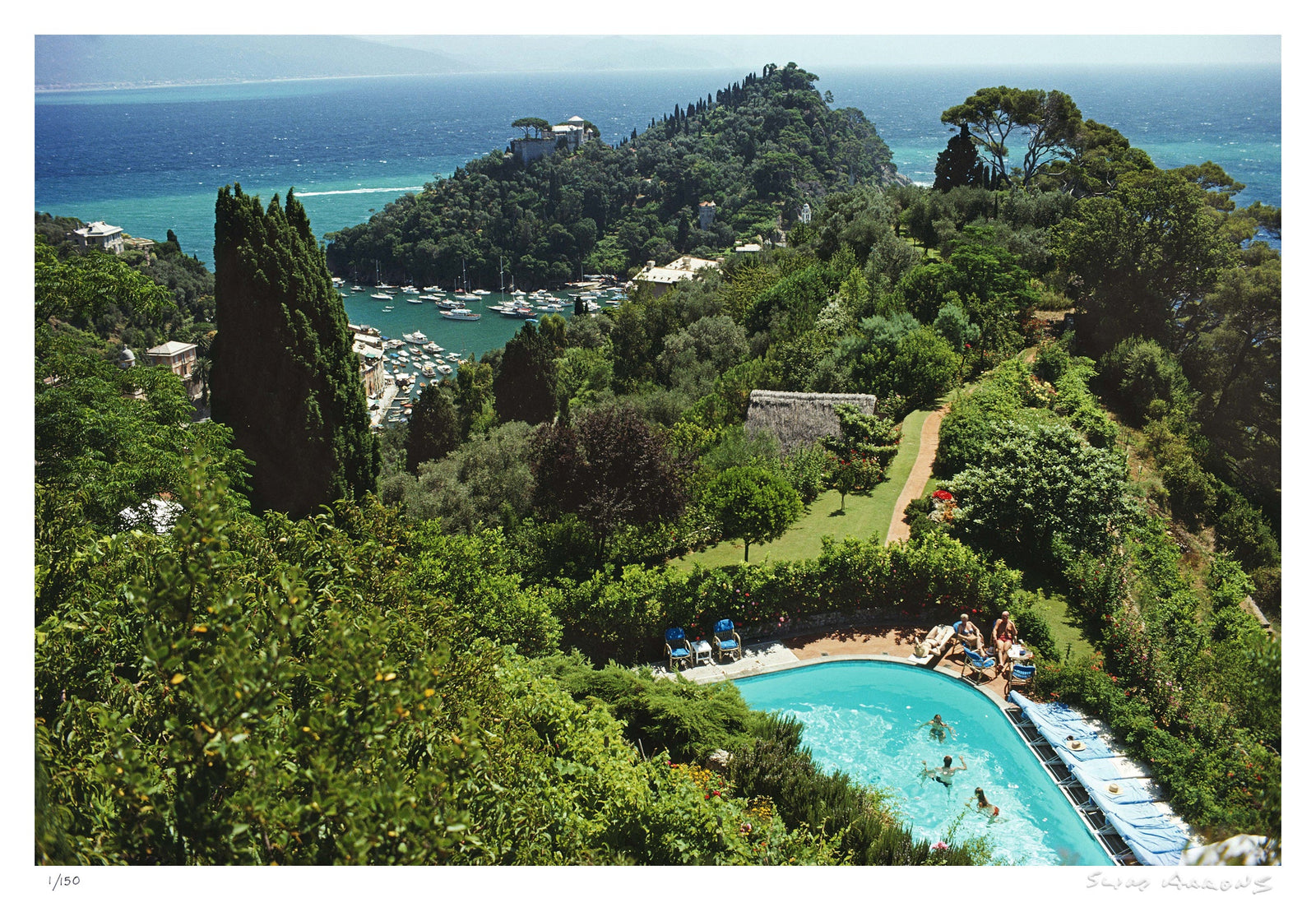 portofino villa - Slim Aarons - Limited Edition - Estate Stamped - Photography - Getty Images