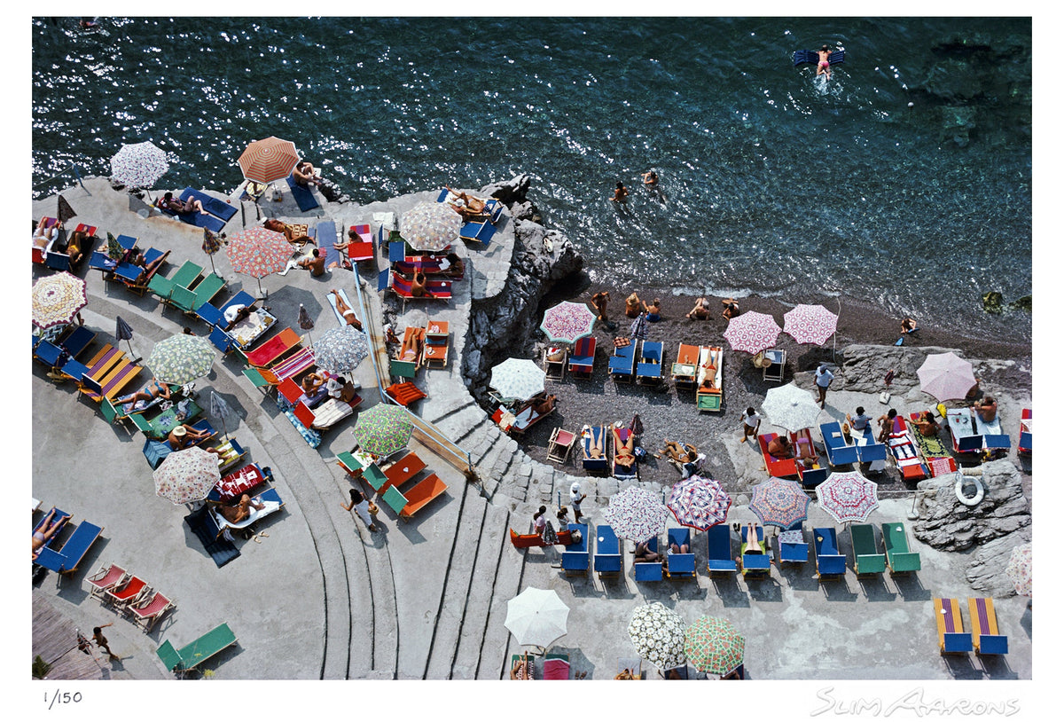 positano beach - Slim Aarons - Limited Edition - Estate Stamped - Photography - Getty Images