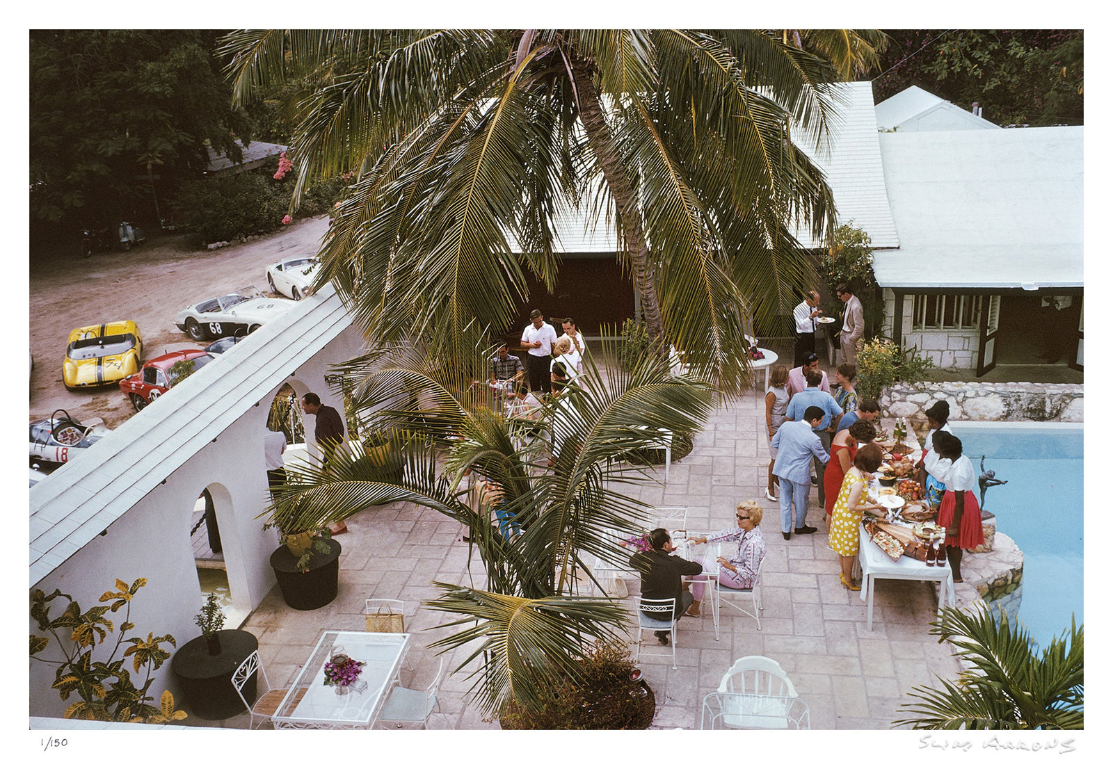 race day lunch - Slim Aarons - Limited Edition - Estate Stamped - Photography - Getty Images
