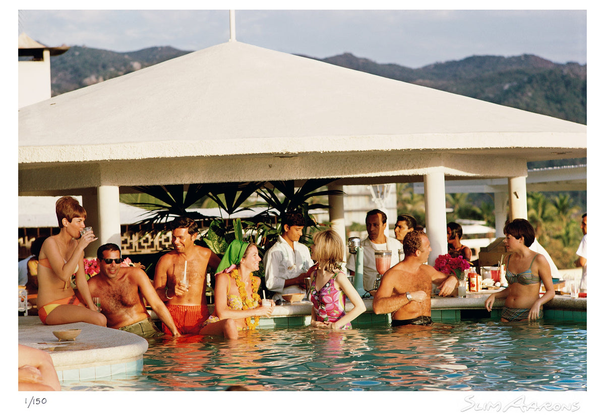 racquet club pool - Slim Aarons - Limited Edition - Estate Stamped - Photography - Getty Images