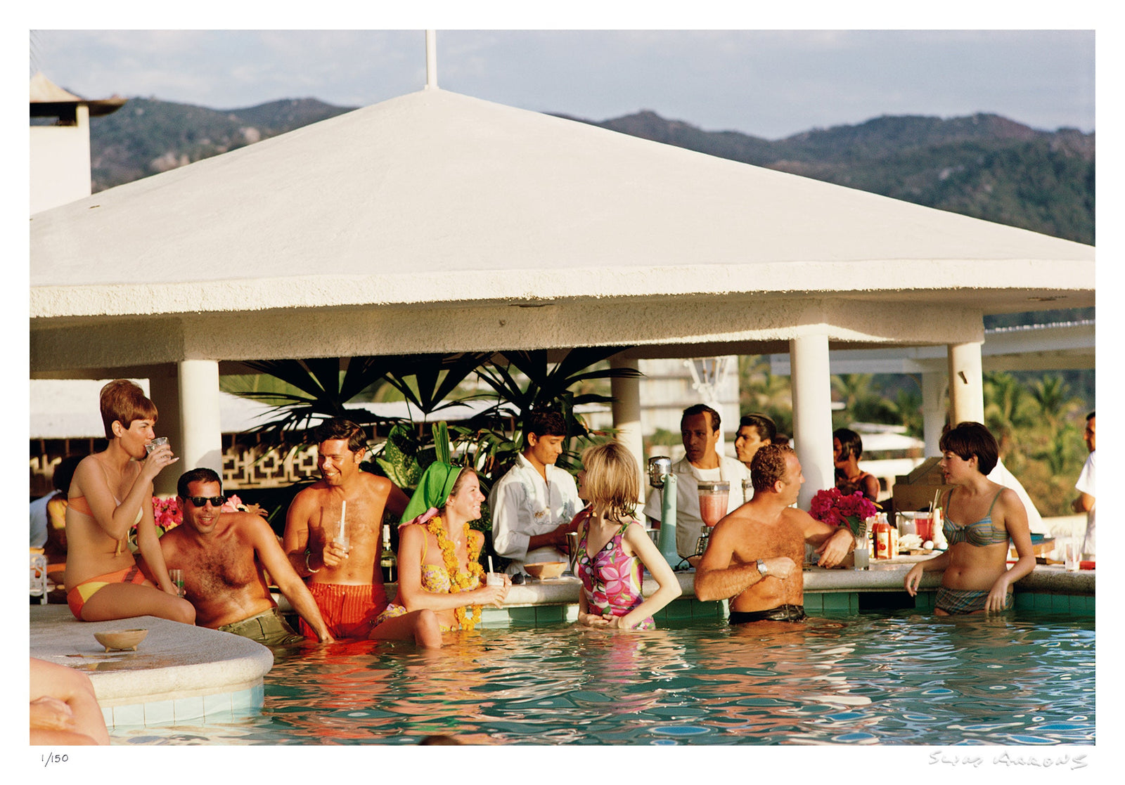 racquet club pool - Slim Aarons - Limited Edition - Estate Stamped - Photography - Getty Images