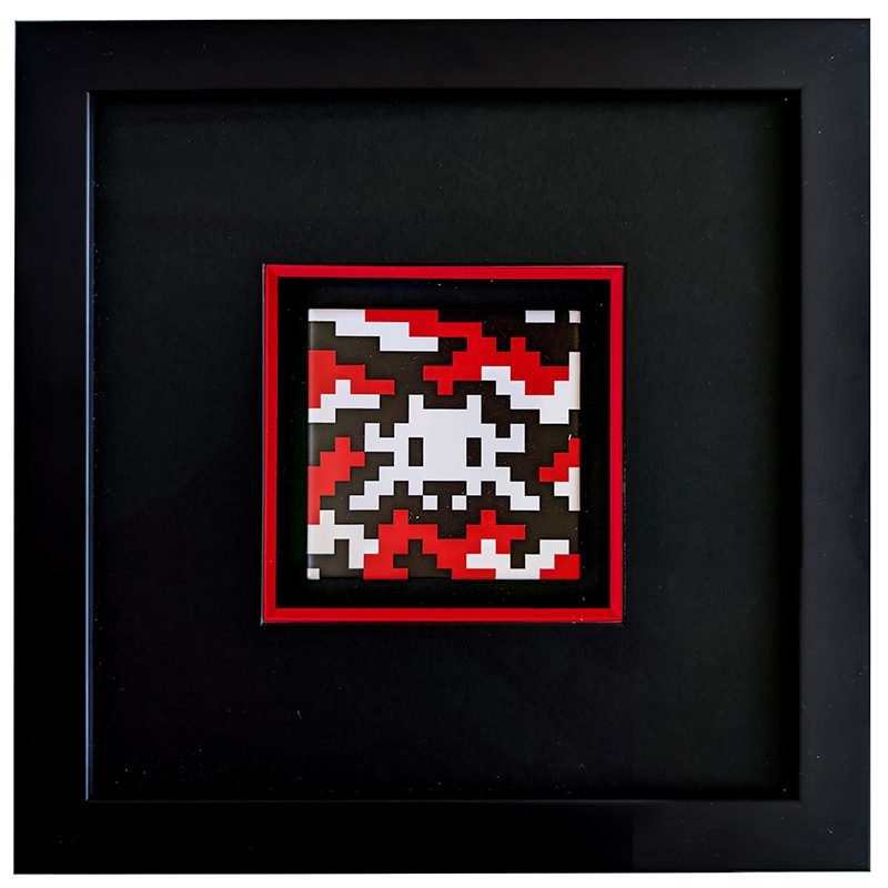 Camo Space Tiles Set by Invader, a limited edition printed ceramic tile from 2024