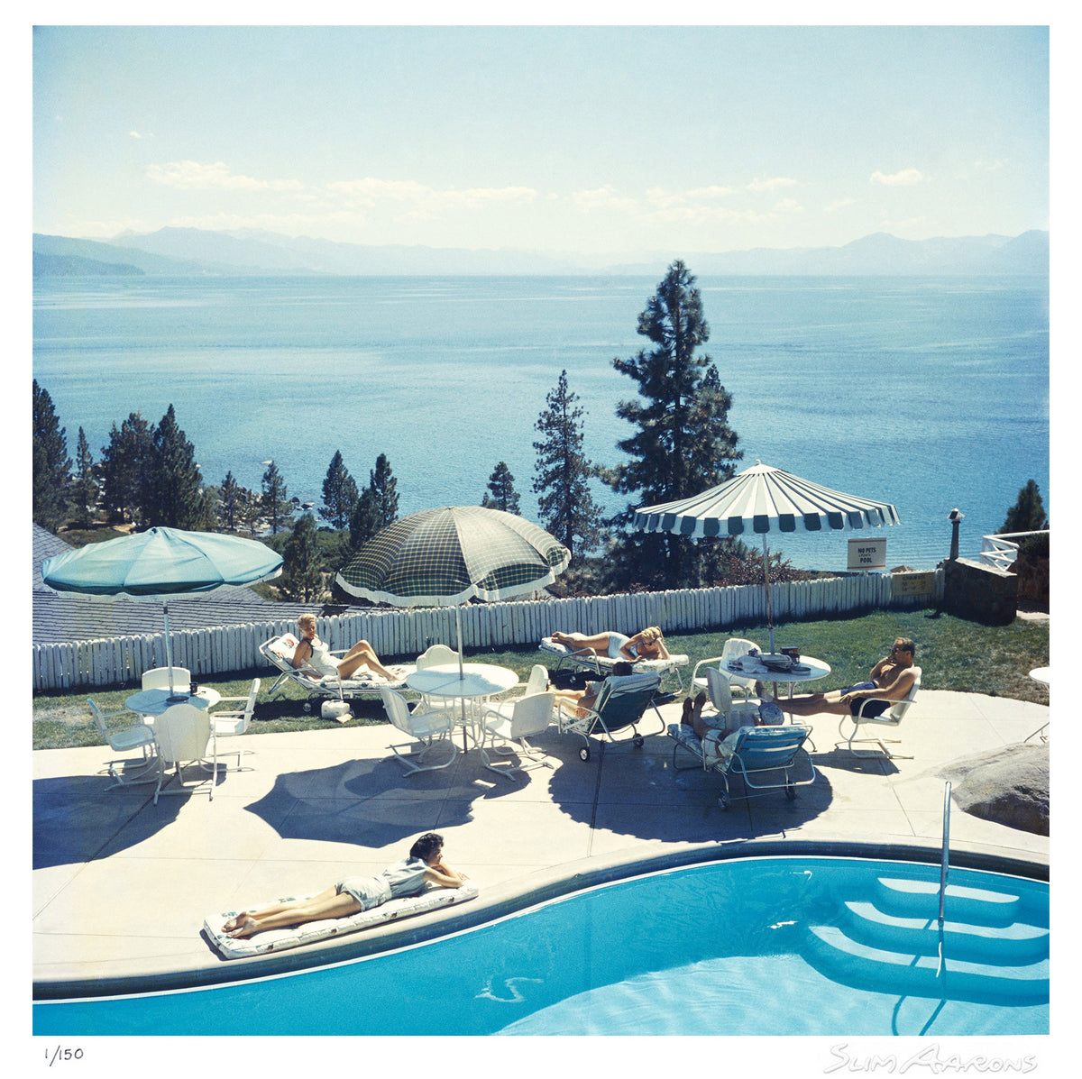 relaxing at lake tahoe - Slim Aarons - Limited Edition - Estate Stamped - Photography - Getty Images