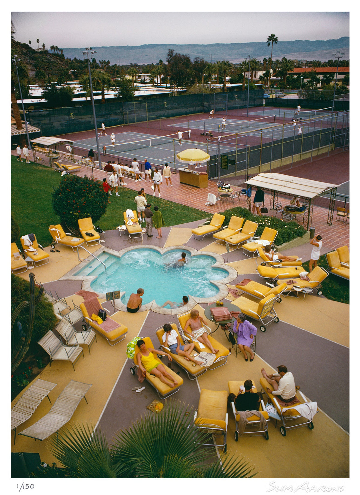 relaxing at the club - Slim Aarons - Limited Edition - Estate Stamped - Photography - Getty Images