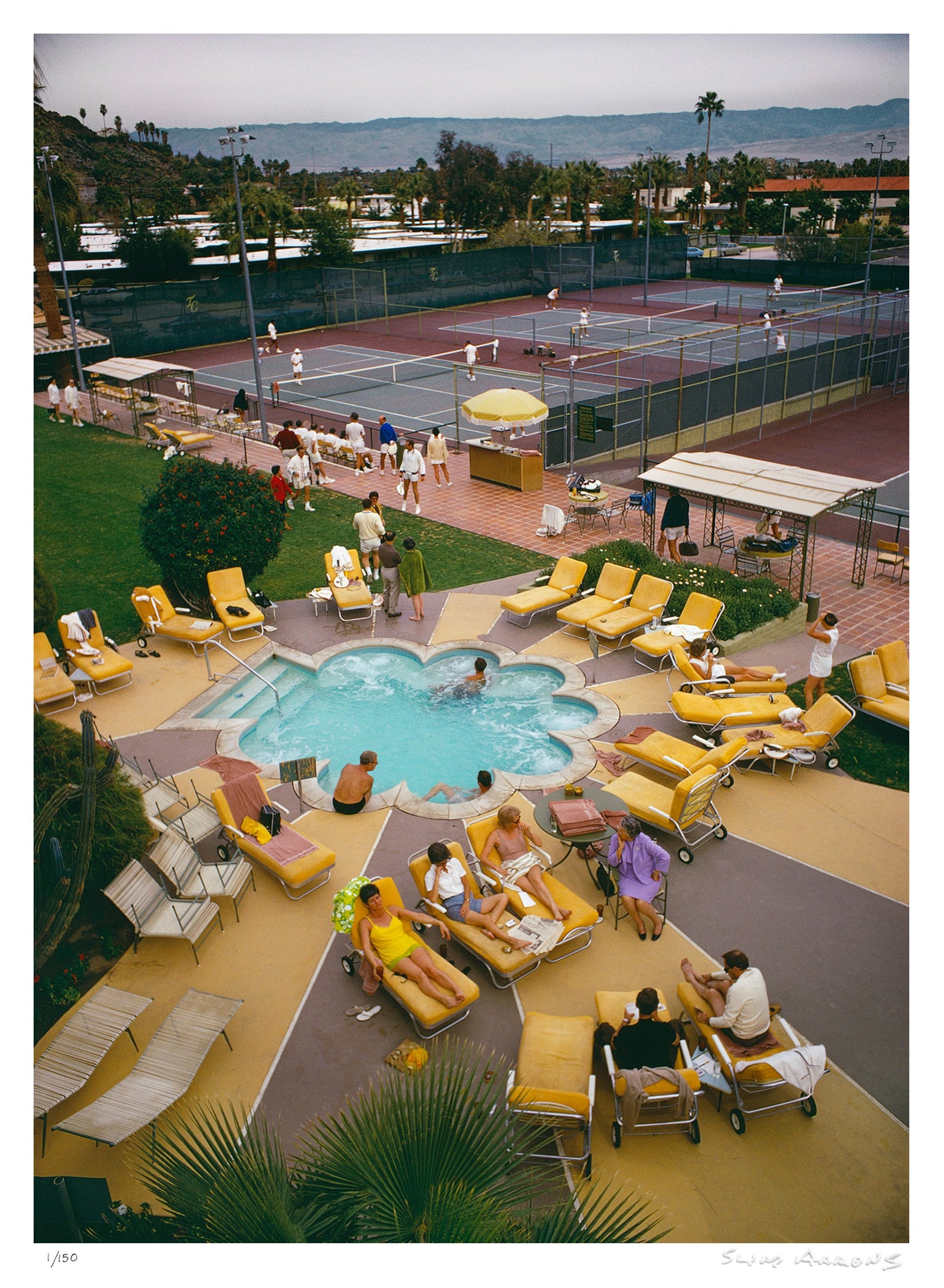 relaxing at the club - Slim Aarons - Limited Edition - Estate Stamped - Photography - Getty Images