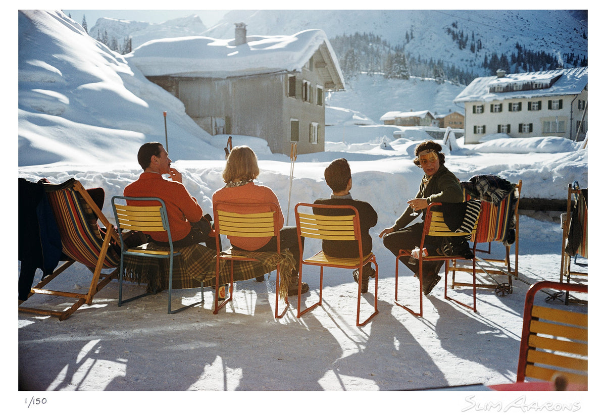 relaxing in lech - Slim Aarons - Limited Edition - Estate Stamped - Photography - Getty Images