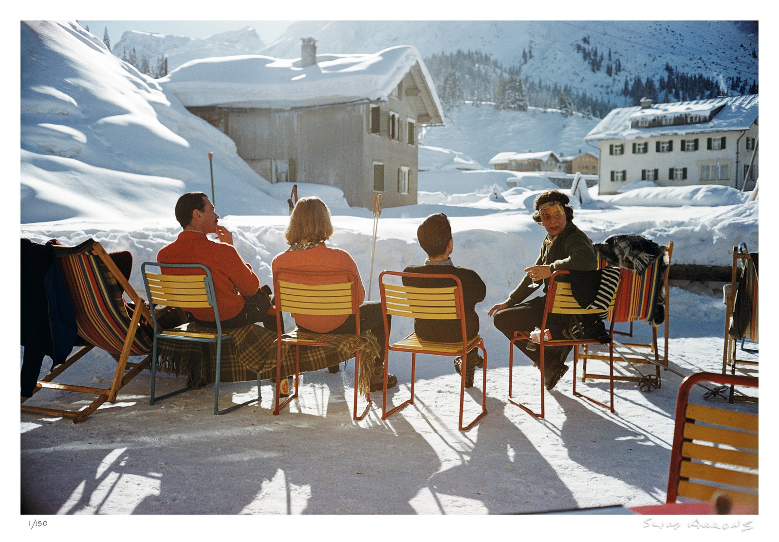 relaxing in lech - Slim Aarons - Limited Edition - Estate Stamped - Photography - Getty Images