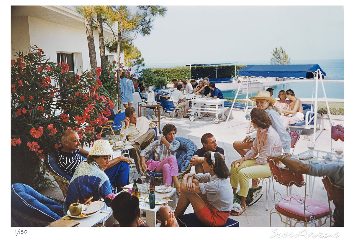 riviera crowd - Slim Aarons - Limited Edition - Estate Stamped - Photography - Getty Images