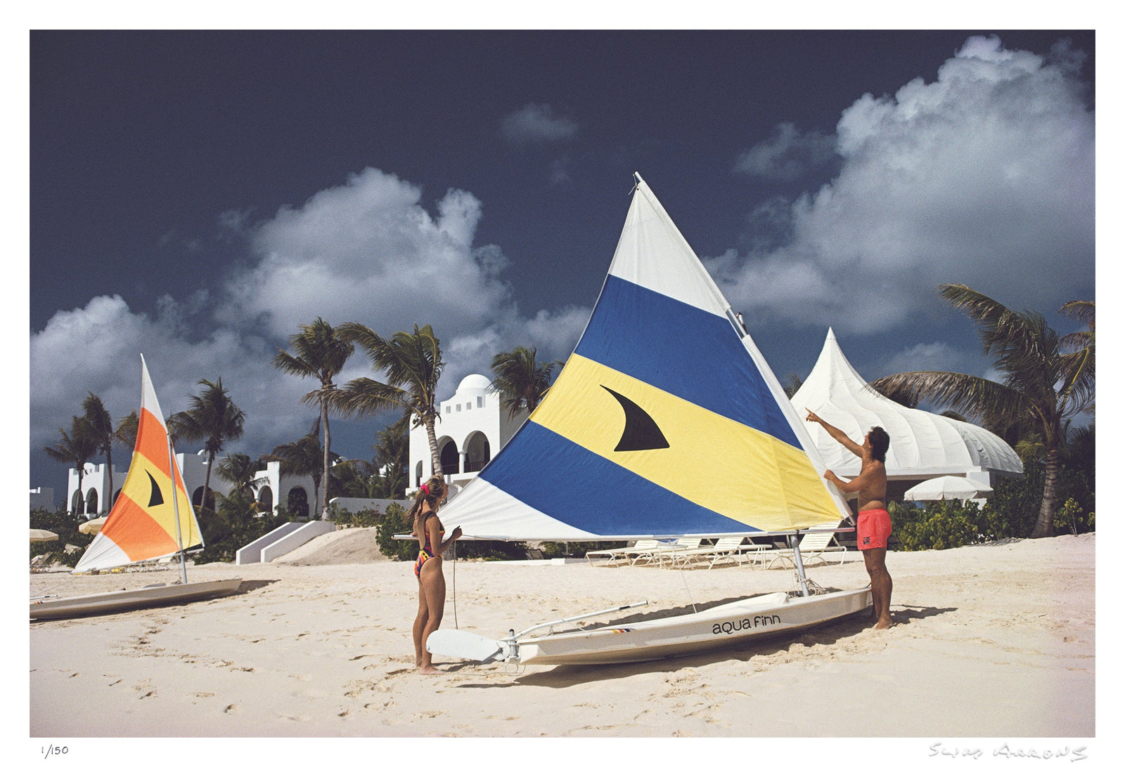 sailing in anguilla - Slim Aarons - Limited Edition - Estate Stamped - Photography - Getty Images
