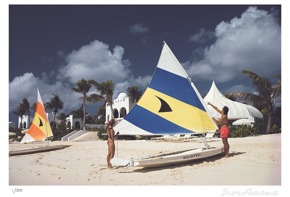 sailing in anguilla - Slim Aarons - Limited Edition - Estate Stamped - Photography - Getty Images