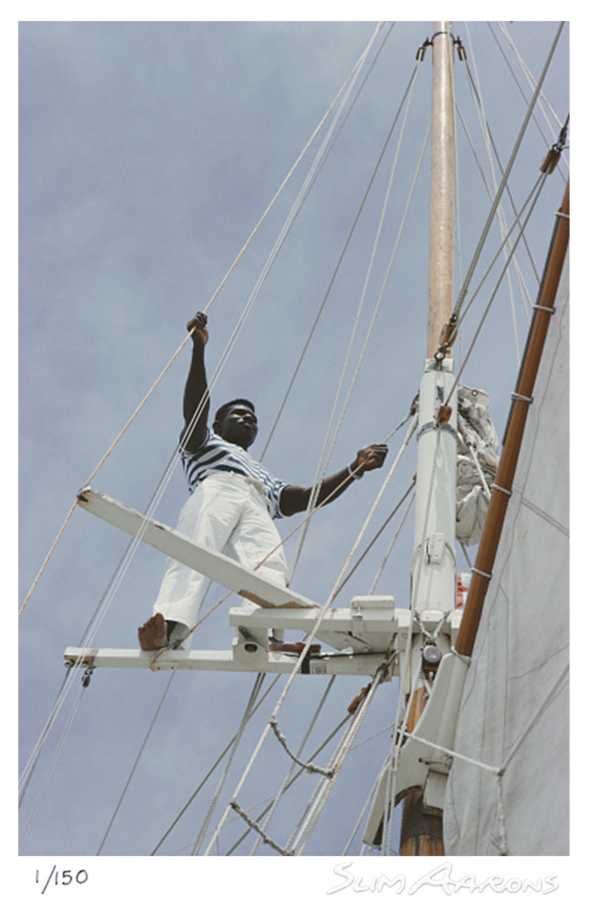 sailing in lyford cay - Slim Aarons - Limited Edition - Estate Stamped - Photography - Getty Images