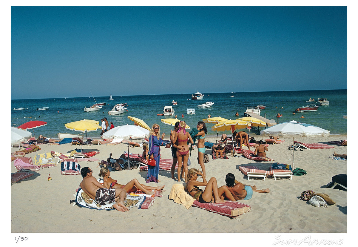 saint tropez beach - Slim Aarons - Limited Edition - Estate Stamped - Photography - Getty Images