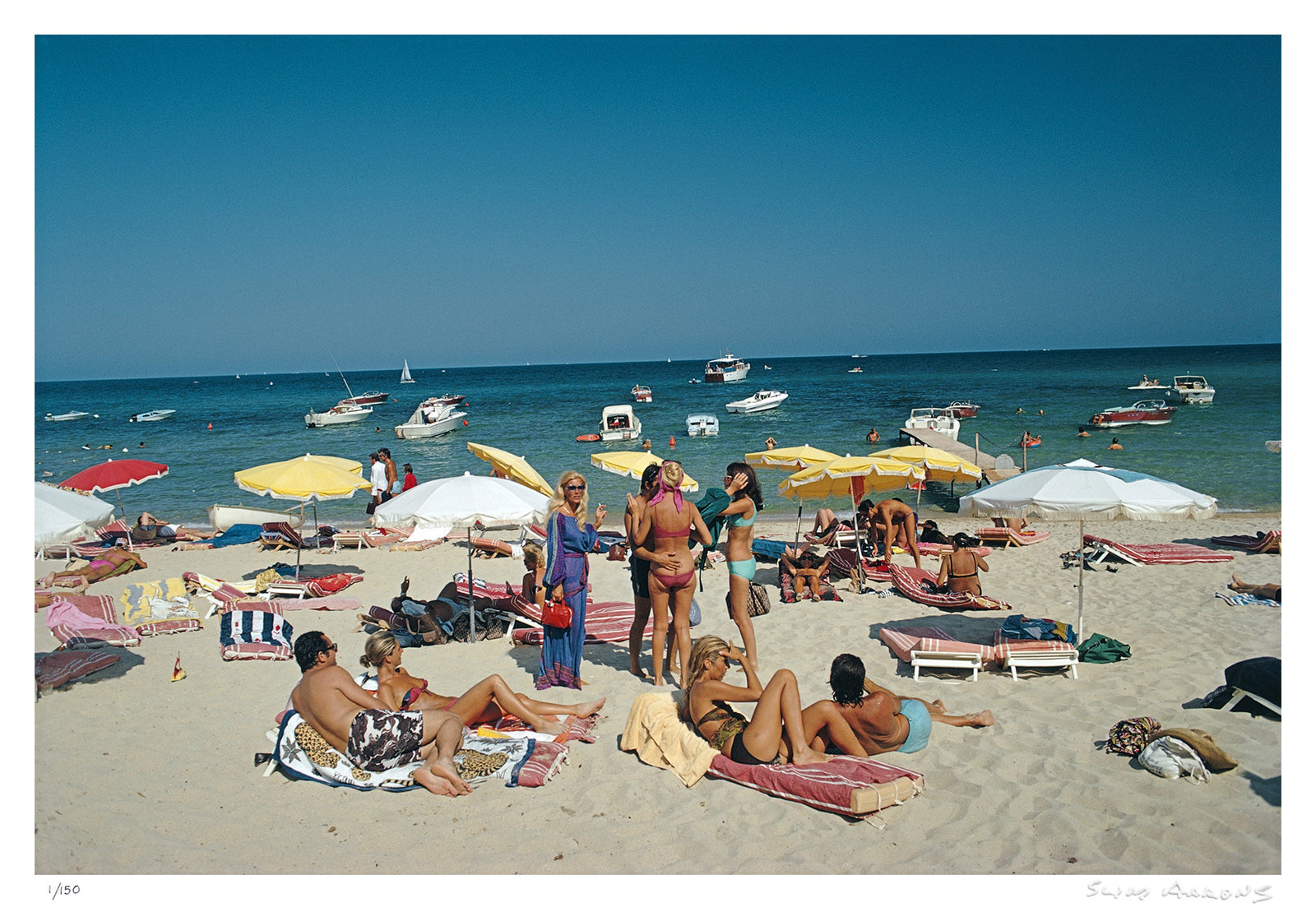 saint tropez beach - Slim Aarons - Limited Edition - Estate Stamped - Photography - Getty Images