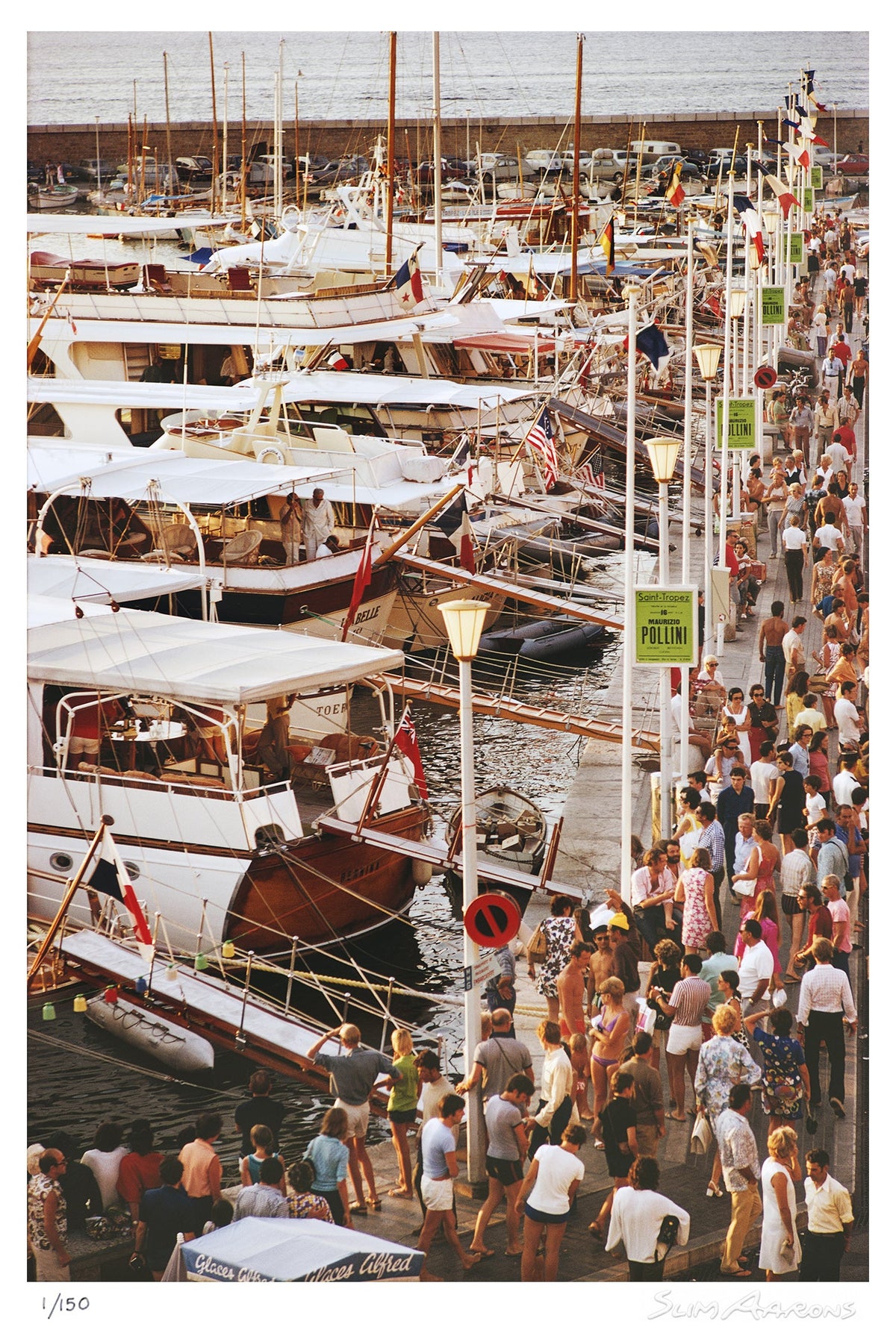 saint tropez seafront - Slim Aarons - Limited Edition - Estate Stamped - Photography - Getty Images