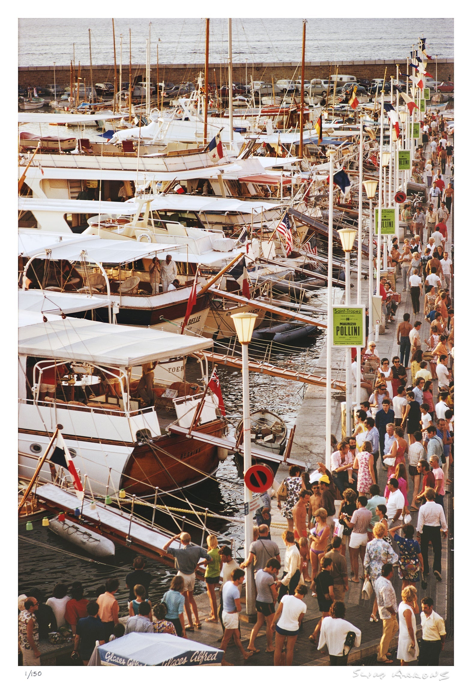 saint tropez seafront - Slim Aarons - Limited Edition - Estate Stamped - Photography - Getty Images