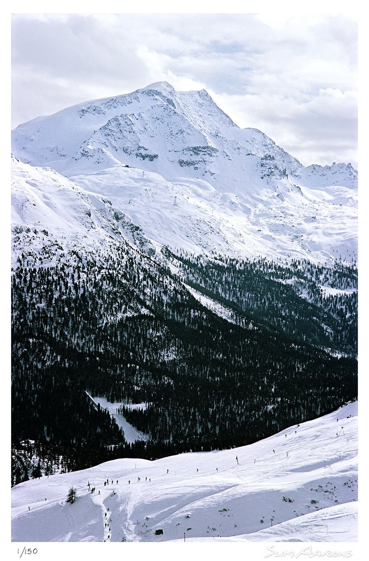 ski slope in st moritz - Slim Aarons - Limited Edition - Estate Stamped - Photography - Getty Images