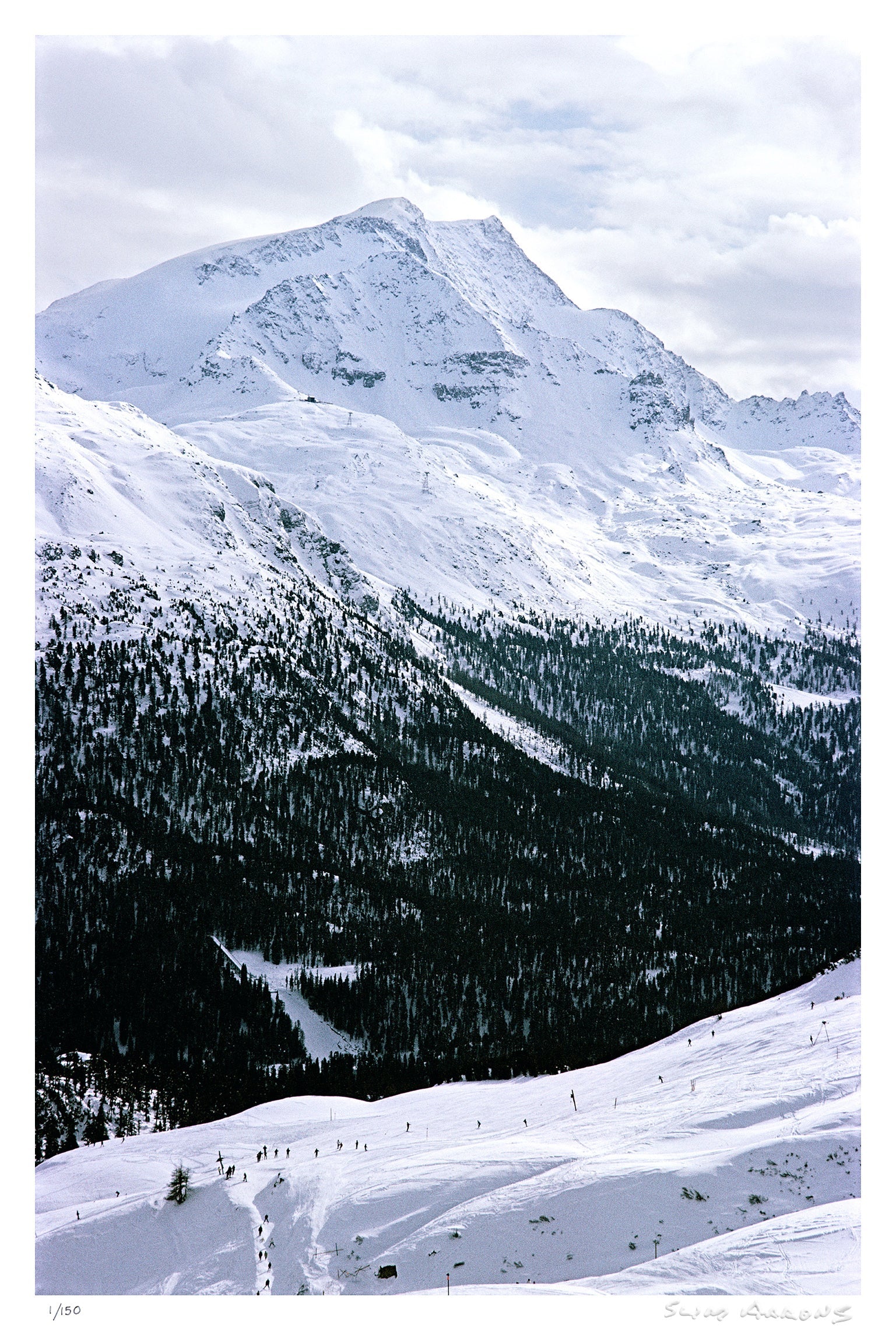 ski slope in st moritz - Slim Aarons - Limited Edition - Estate Stamped - Photography - Getty Images