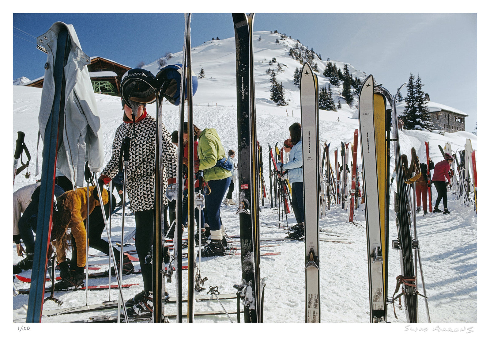 skiers at gstaad 1 - Slim Aarons - Limited Edition - Estate Stamped - Photography - Getty Images