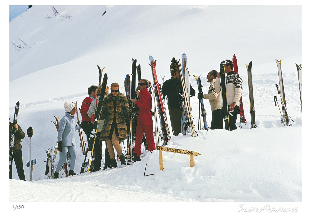 skiers at gstaad - Slim Aarons - Limited Edition - Estate Stamped - Photography - Getty Images