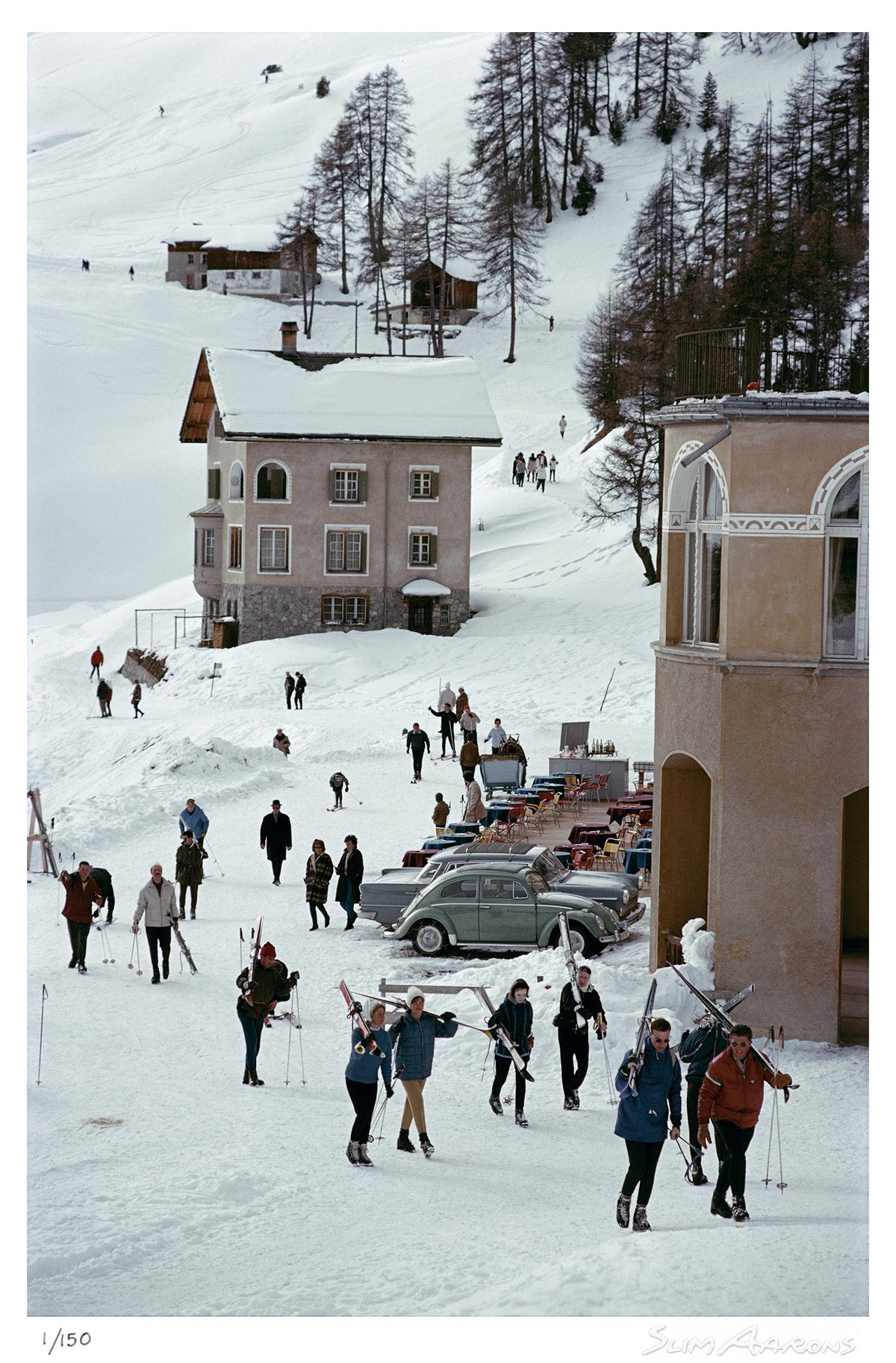 skiers in st moritz - Slim Aarons - Limited Edition - Estate Stamped - Photography - Getty Images