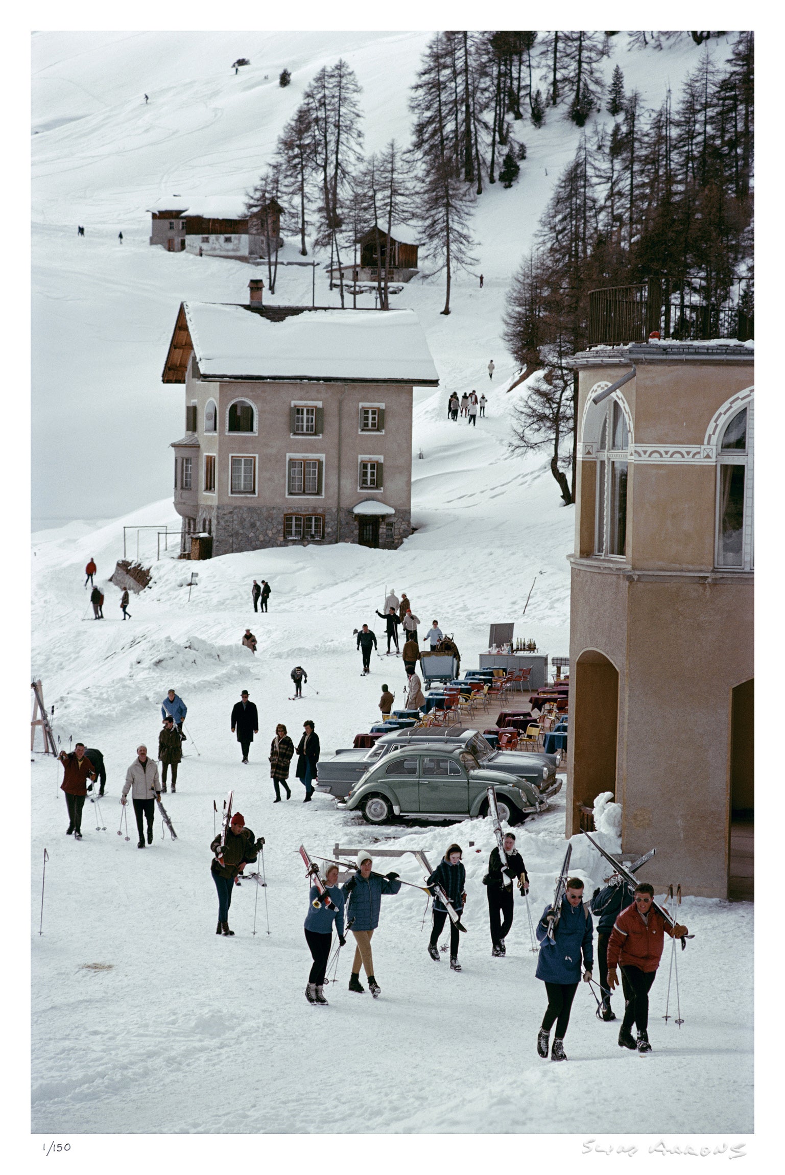skiers in st moritz - Slim Aarons - Limited Edition - Estate Stamped - Photography - Getty Images