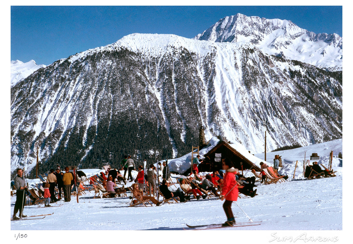 skiing at courchevel - Slim Aarons - Limited Edition - Estate Stamped - Photography - Getty Images