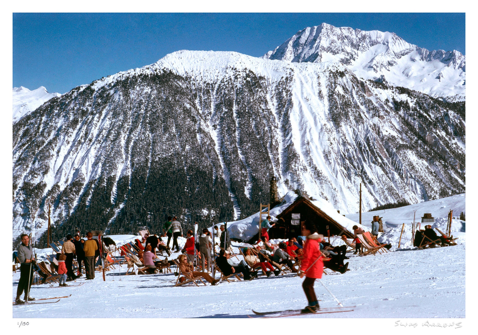 skiing at courchevel - Slim Aarons - Limited Edition - Estate Stamped - Photography - Getty Images