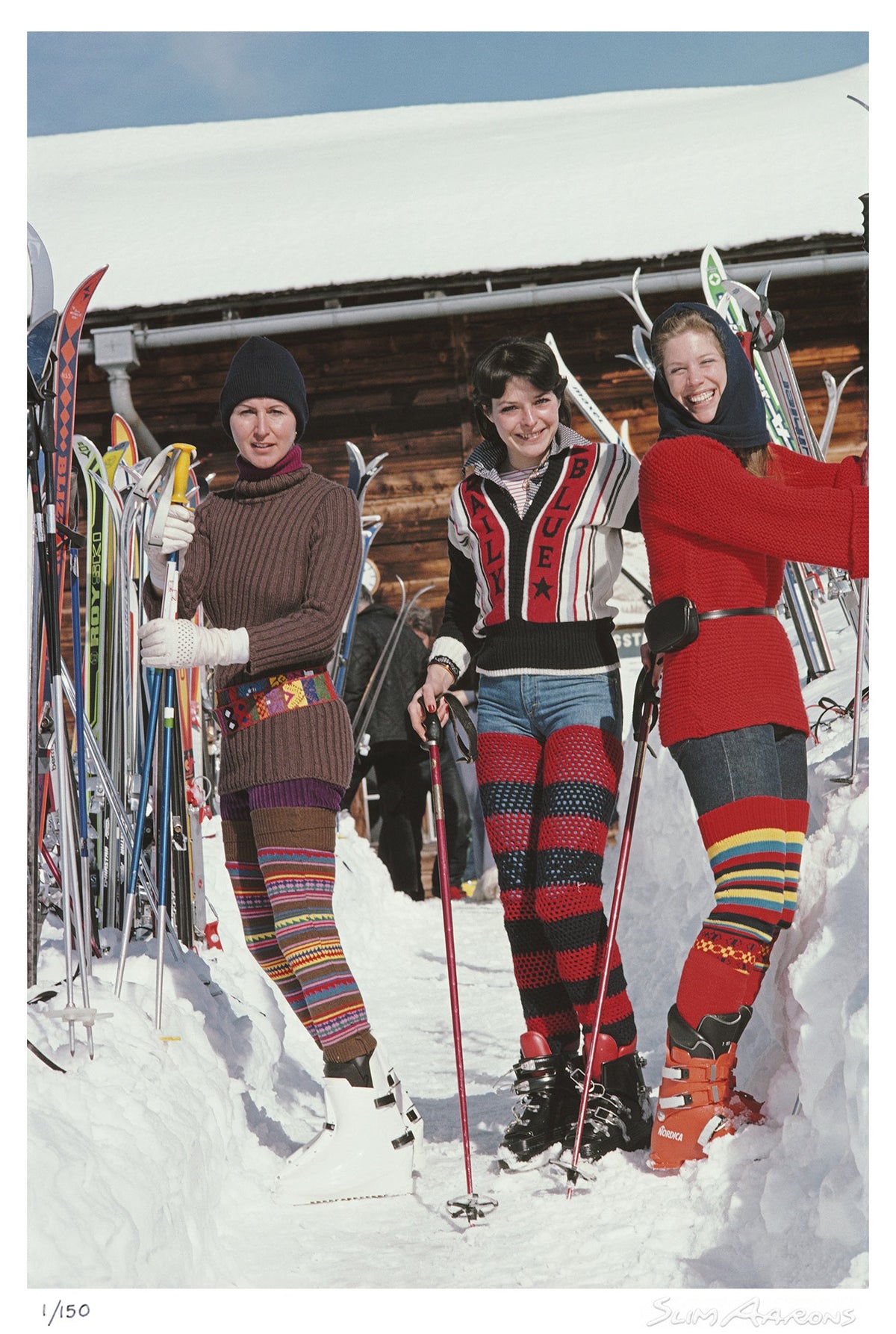 skiing in gstaad - Slim Aarons - Limited Edition - Estate Stamped - Photography - Getty Images