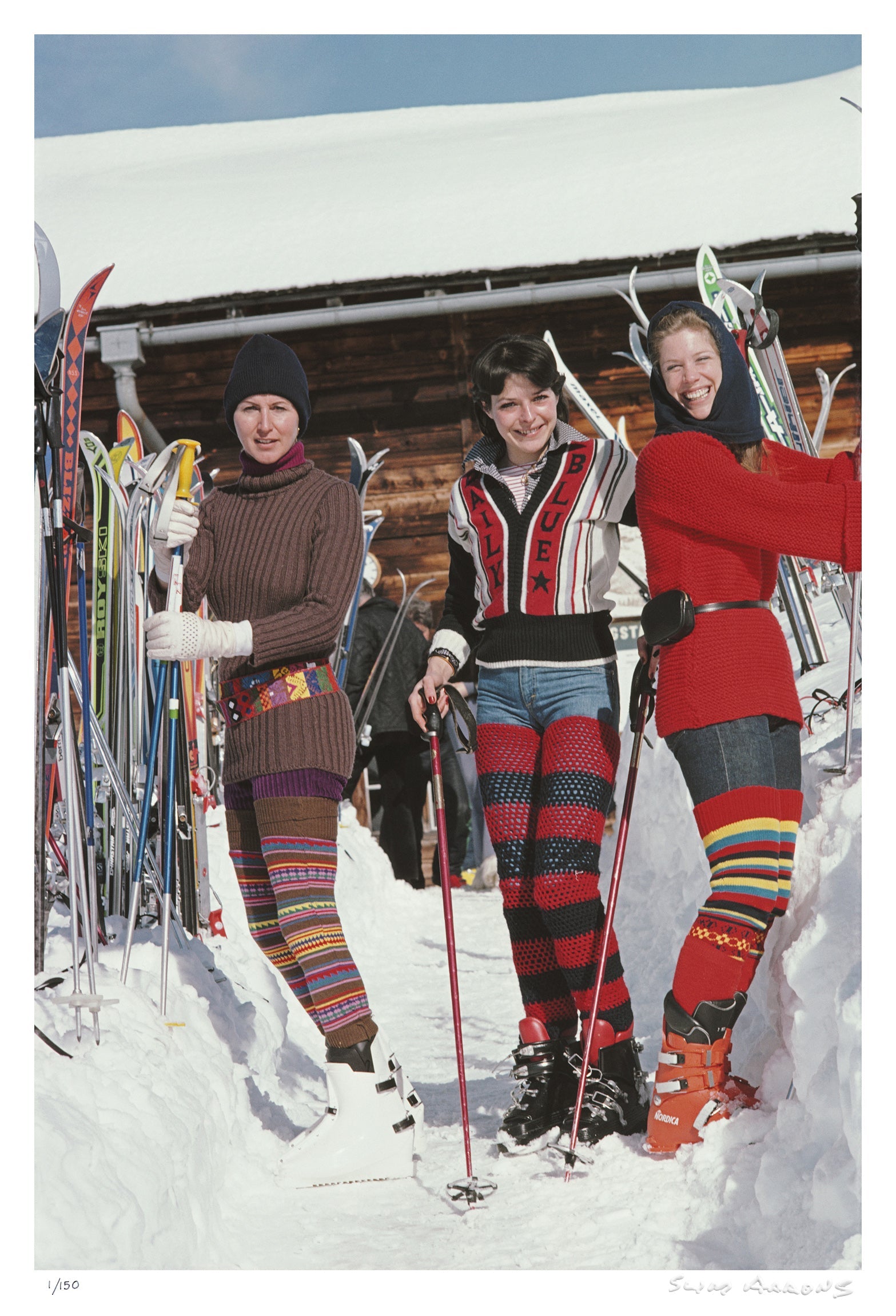 skiing in gstaad - Slim Aarons - Limited Edition - Estate Stamped - Photography - Getty Images