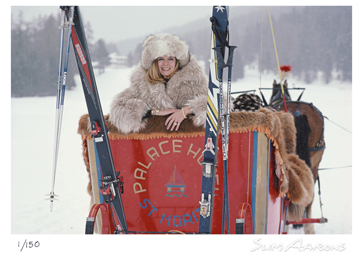 skiing in st moritz - Slim Aarons - Limited Edition - Estate Stamped - Photography - Getty Images