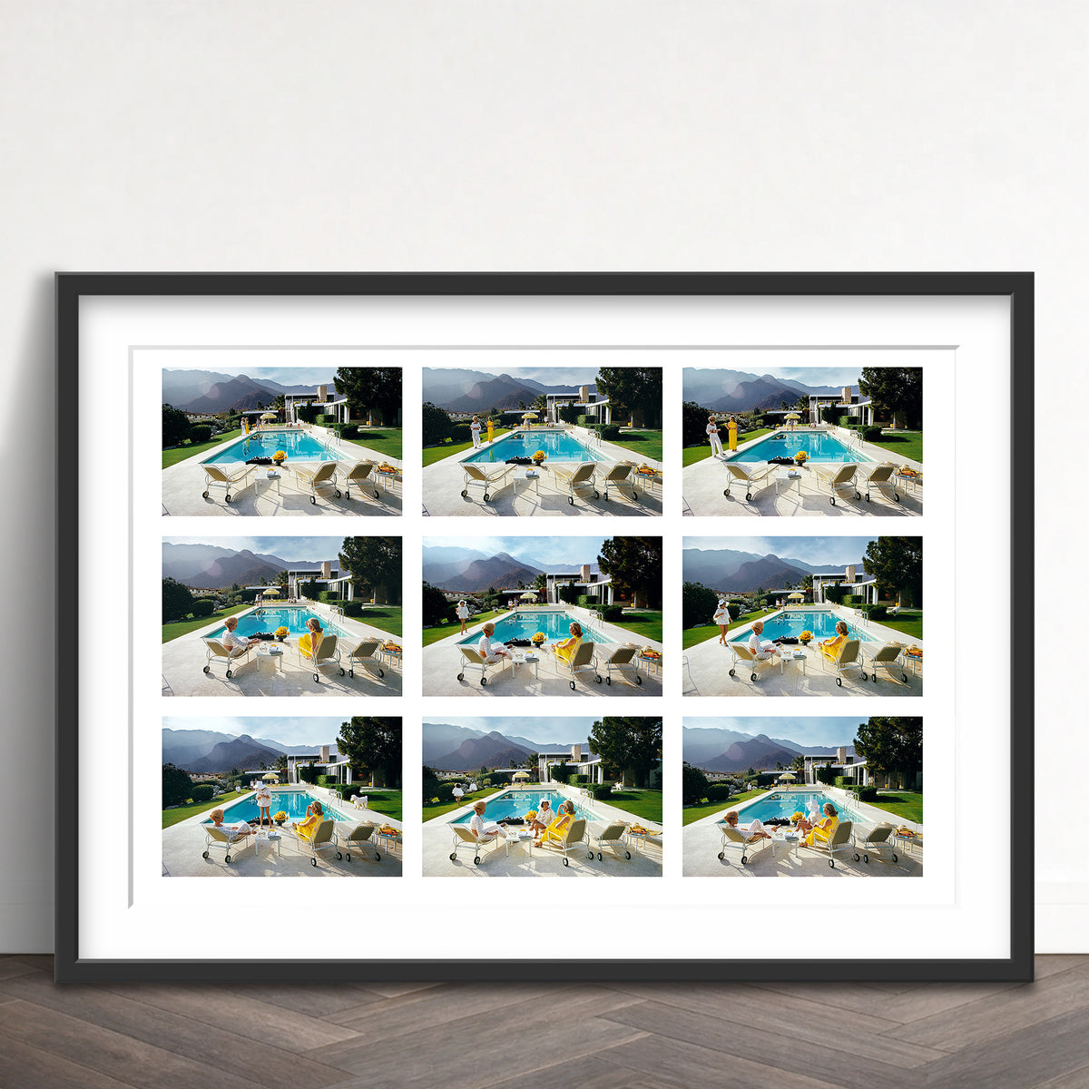 Slim Aarons Limited Edition Estate Stamped a poolside story limited edition 1188854202 Framed