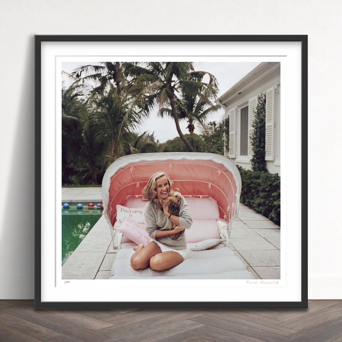 Slim Aarons Limited Edition Estate Stamped alice topping limited edition 674384325 Framed