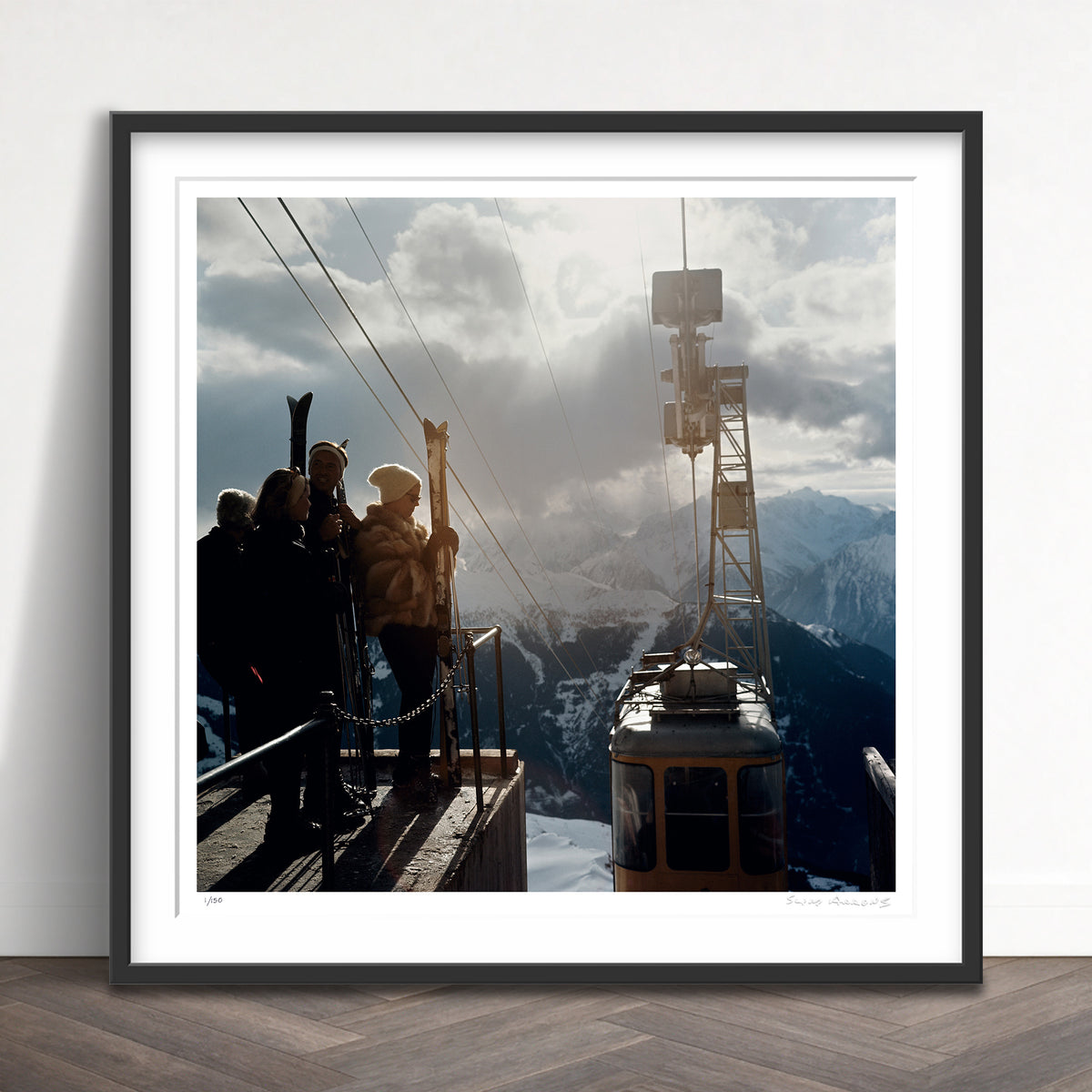 Slim Aarons Limited Edition Estate Stamped alpine skiing limited edition 52043483 Framed