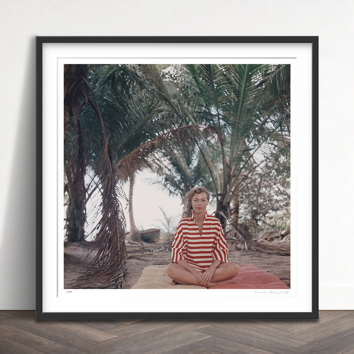 Slim Aarons Limited Edition Estate Stamped andros island limited edition 674395263 Framed