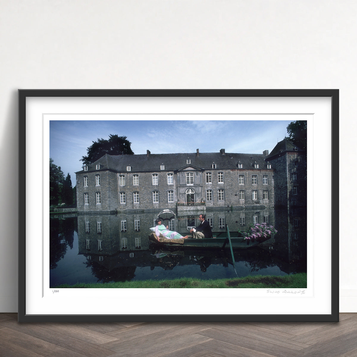 Slim Aarons Limited Edition Estate Stamped annevoie limited edition 51246659 Framed